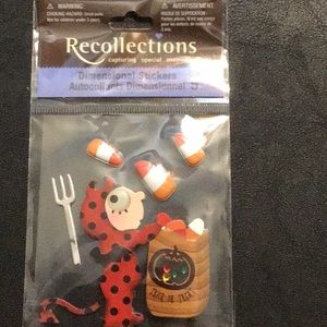 Devil trick or treater sticker set
